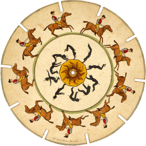 Optical_illusion_disc_with_somersaults_and_horseback_riding